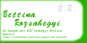 bettina rozsahegyi business card